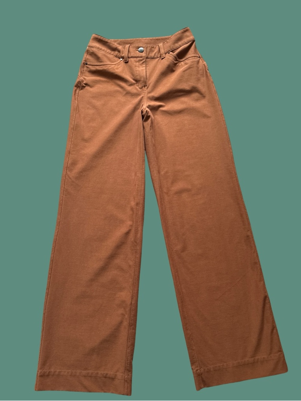 lululemon athletica Wide Leg Pants in Rust Brown